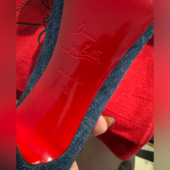 Christian Louboutin Denim So Kate 120s heels stilettos - Picture 8 of 9